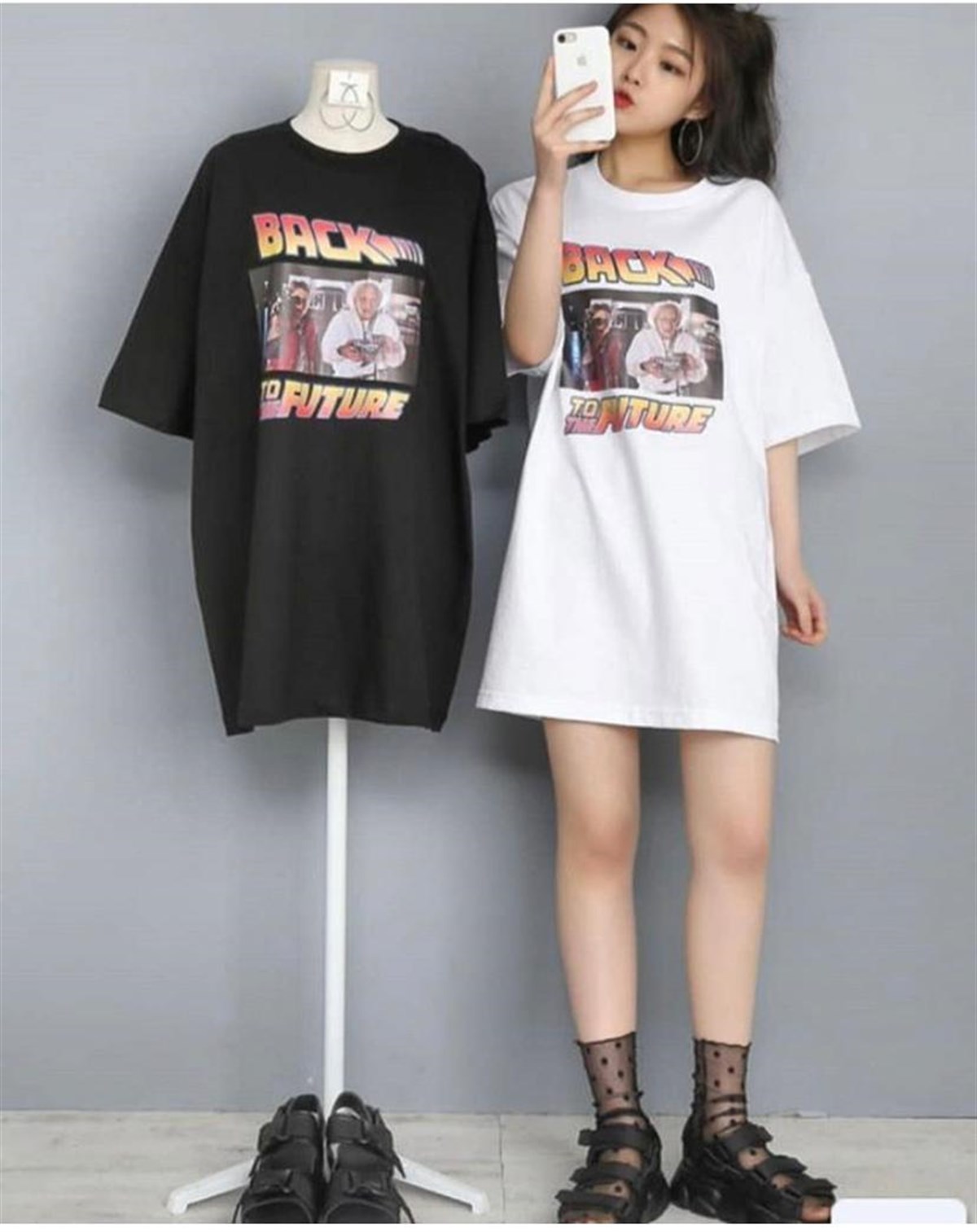 Back To The Future Unisex Siyah T-shirt