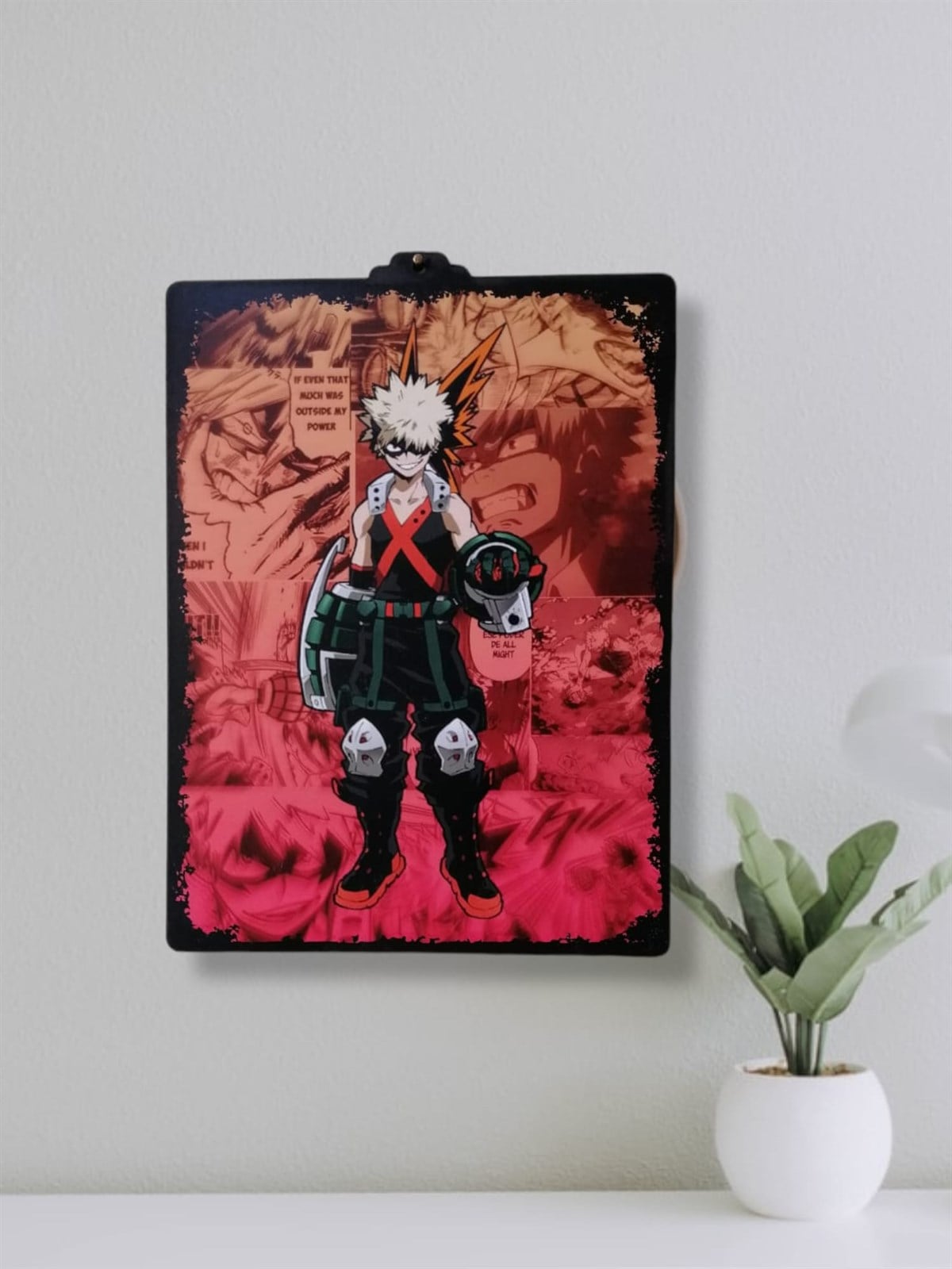 Bakugou my Hero Academia Ahşap Çerçeve