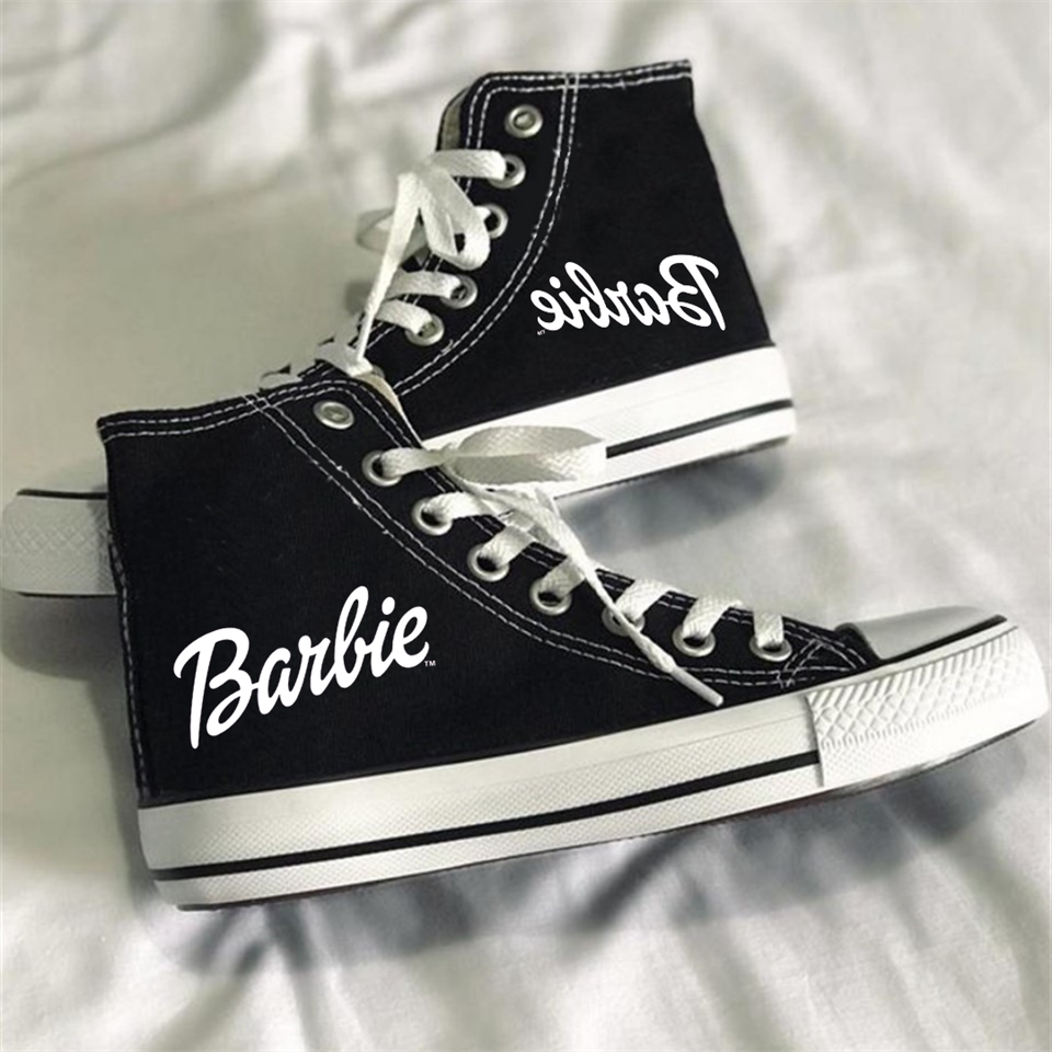 Barbie Siyah Unisex Kanvas Ayakkabı
