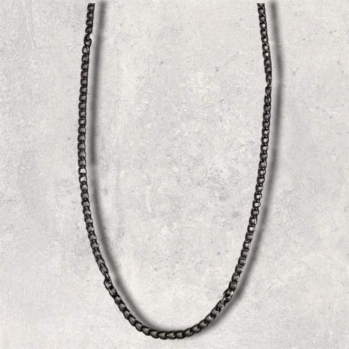 Black Fine Chain Kolye