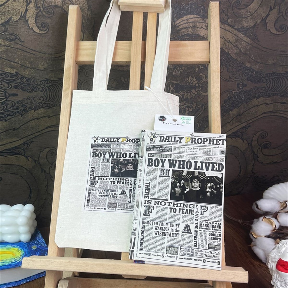 Boy Who Lived Kalın Kitap Görünümlü Defter Ve Bez Çanta Set