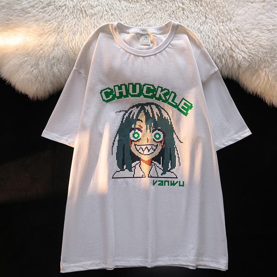 Chuckle Girl Beyaz Unisex Oversize T-shirt