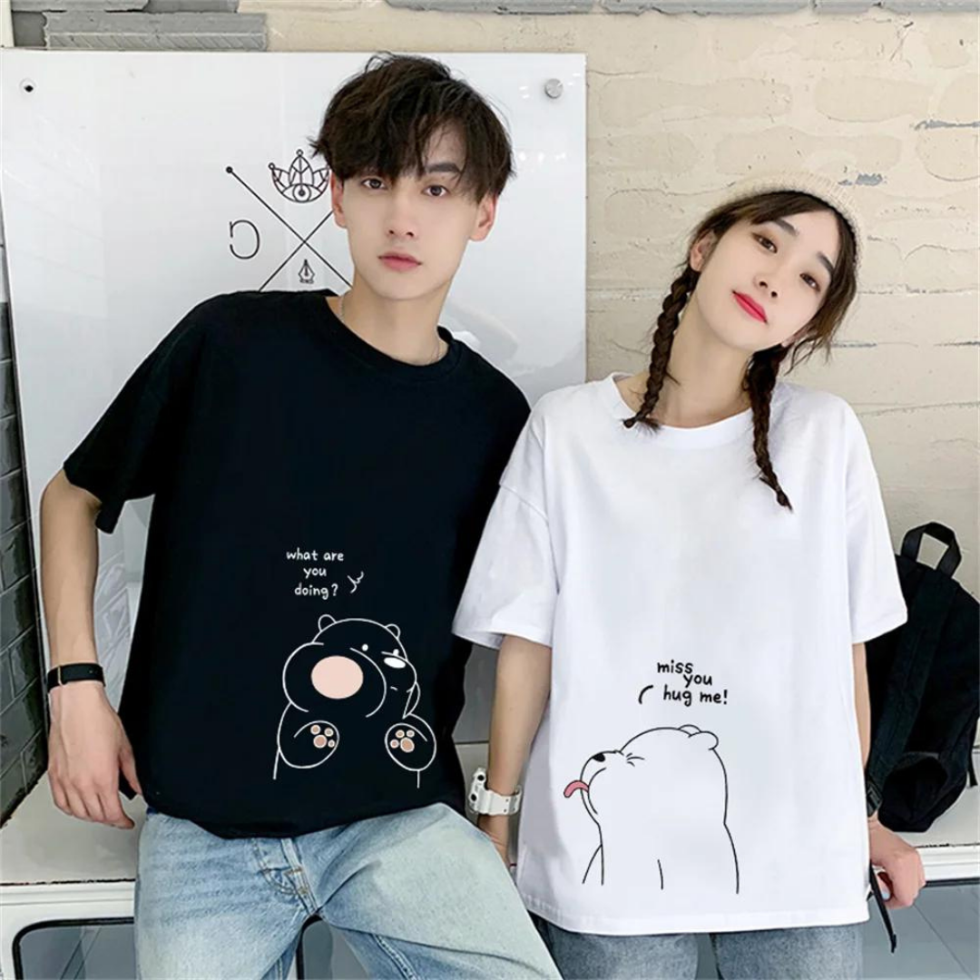 Çift Kombini Cute Couple T-Shirt