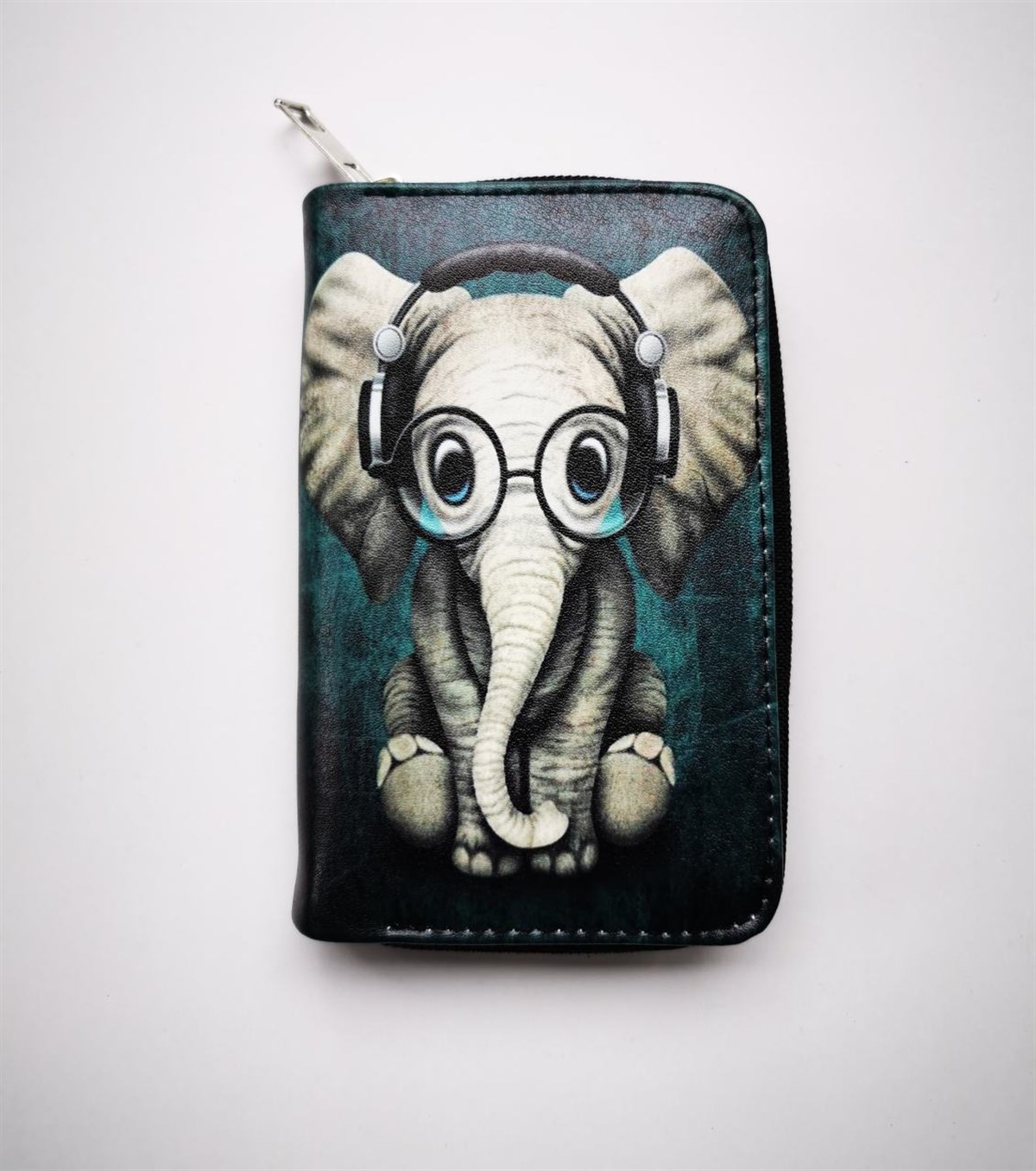 Elephant Fil Baskılı Cüzdan