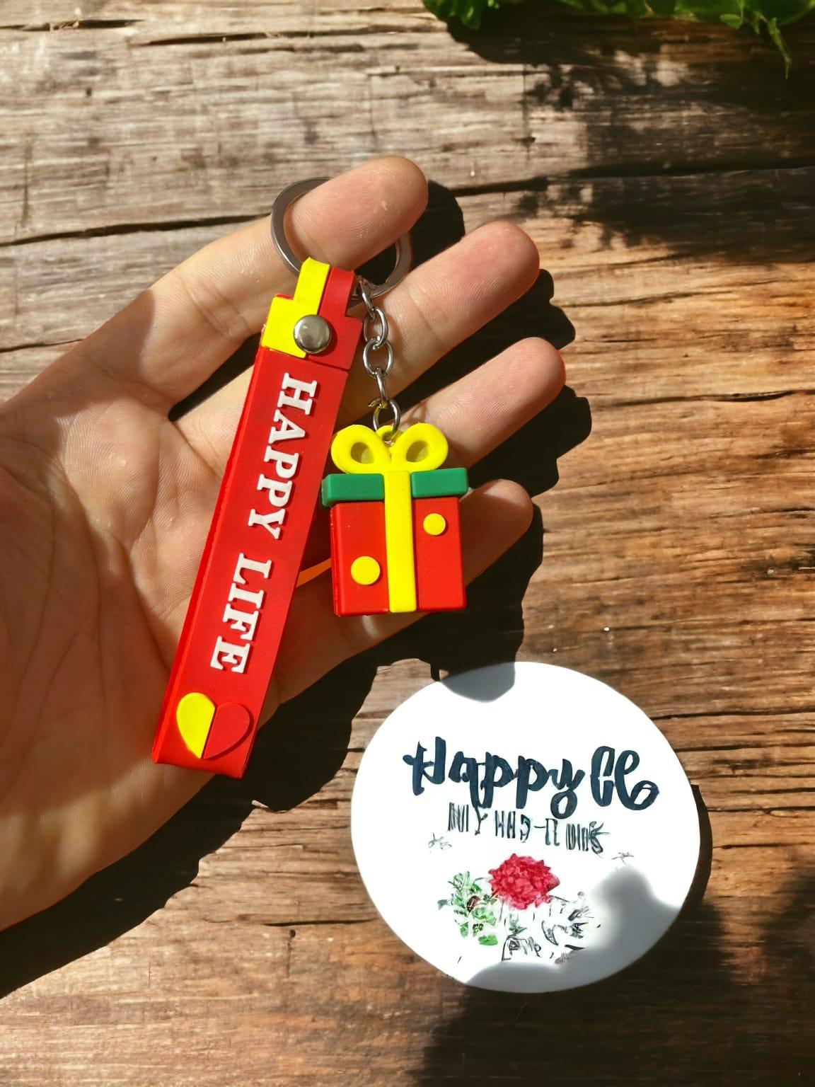 Gift Figürlü Silikon Anahtarlık
