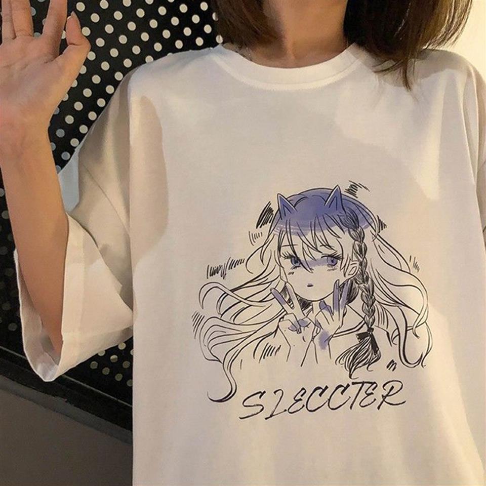 Girl Sleccter Beyaz Unisex Oversize T-shirt