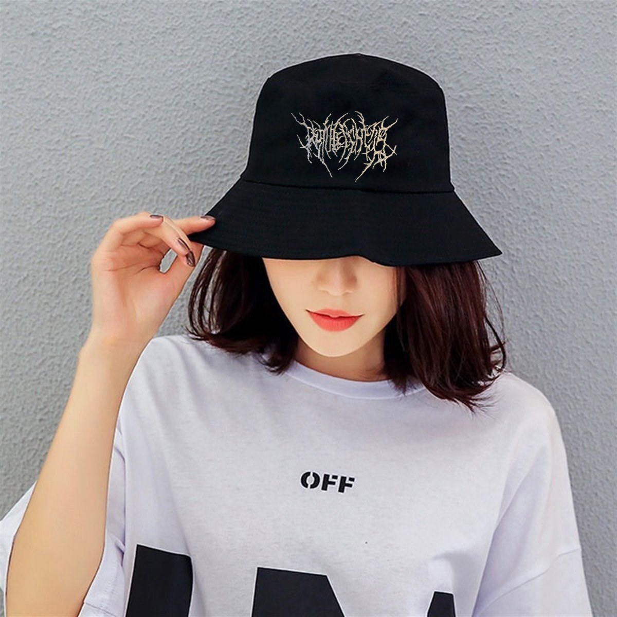Gothic Harajuku Bucket Şapka