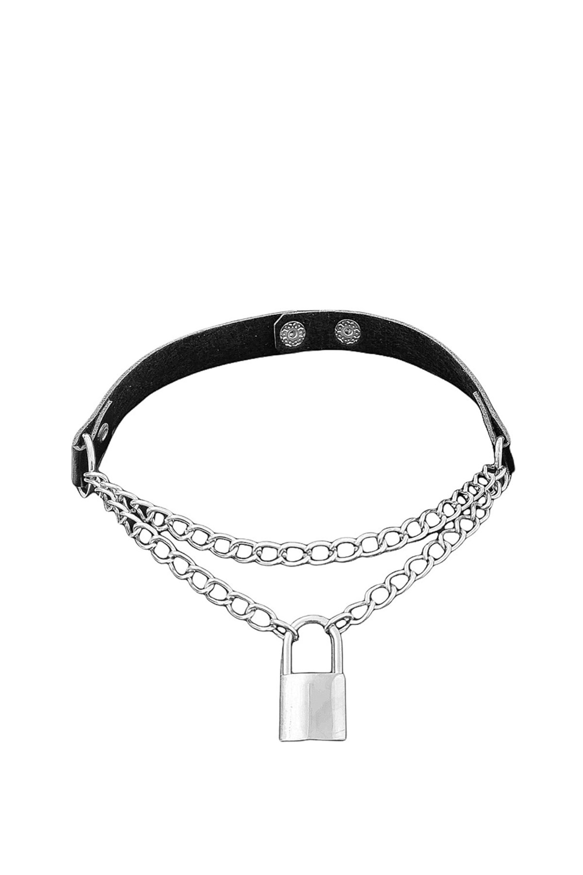 Gothic Kilit Zincir Choker