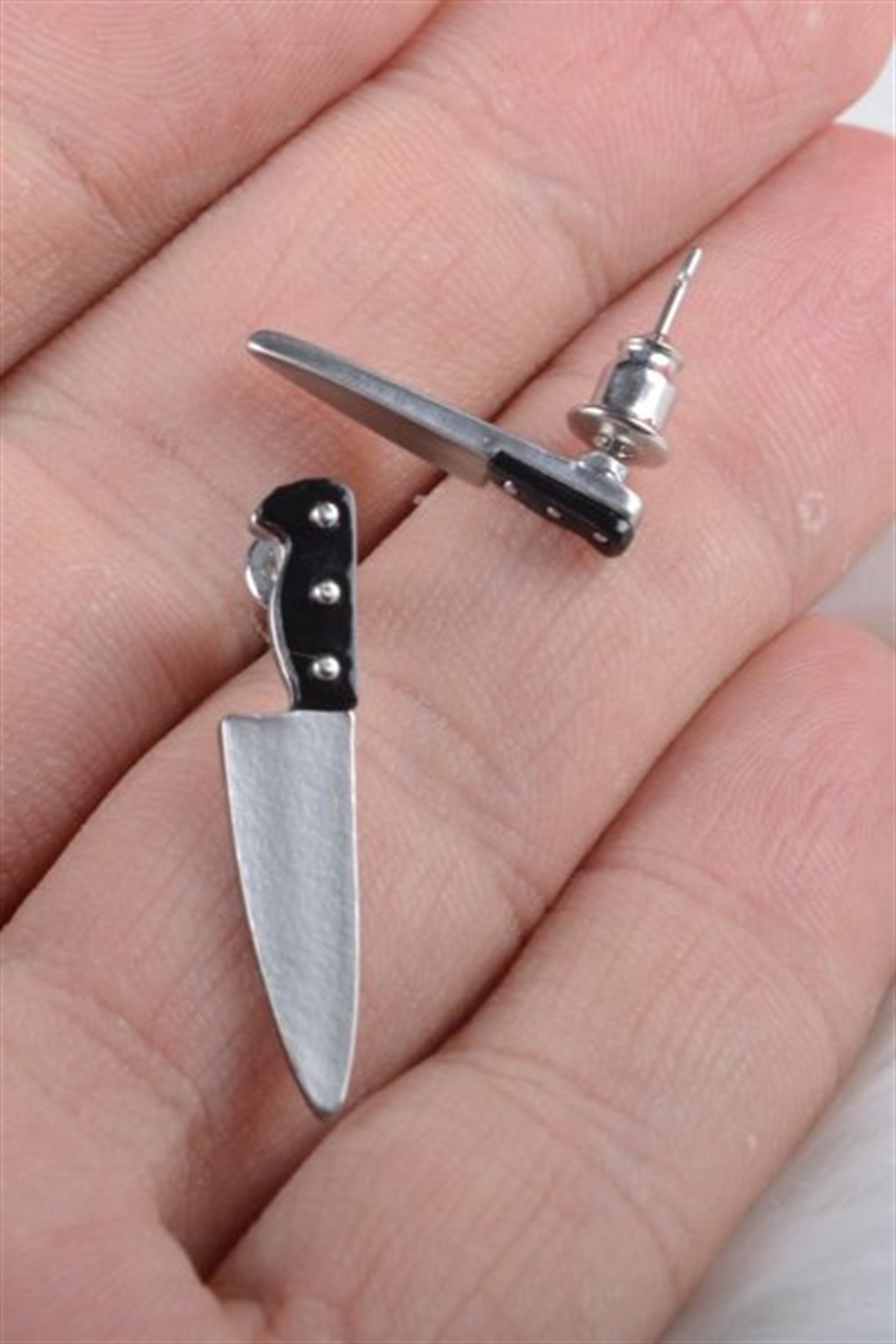 Gothic Punk Knife Küpe