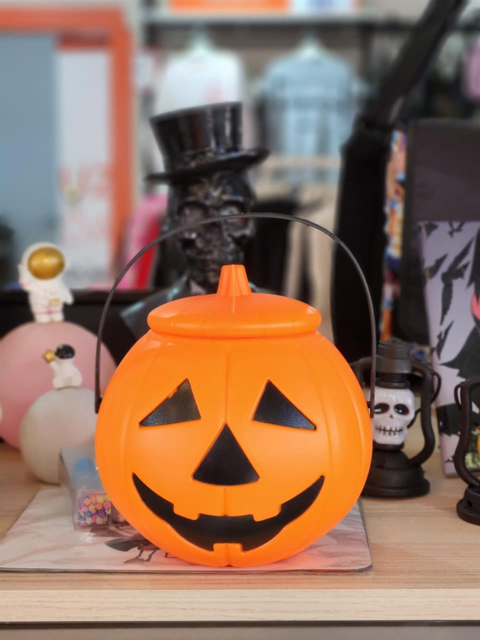 Halloween Işıklı Kapağı Açılabilen Kabak Figürü