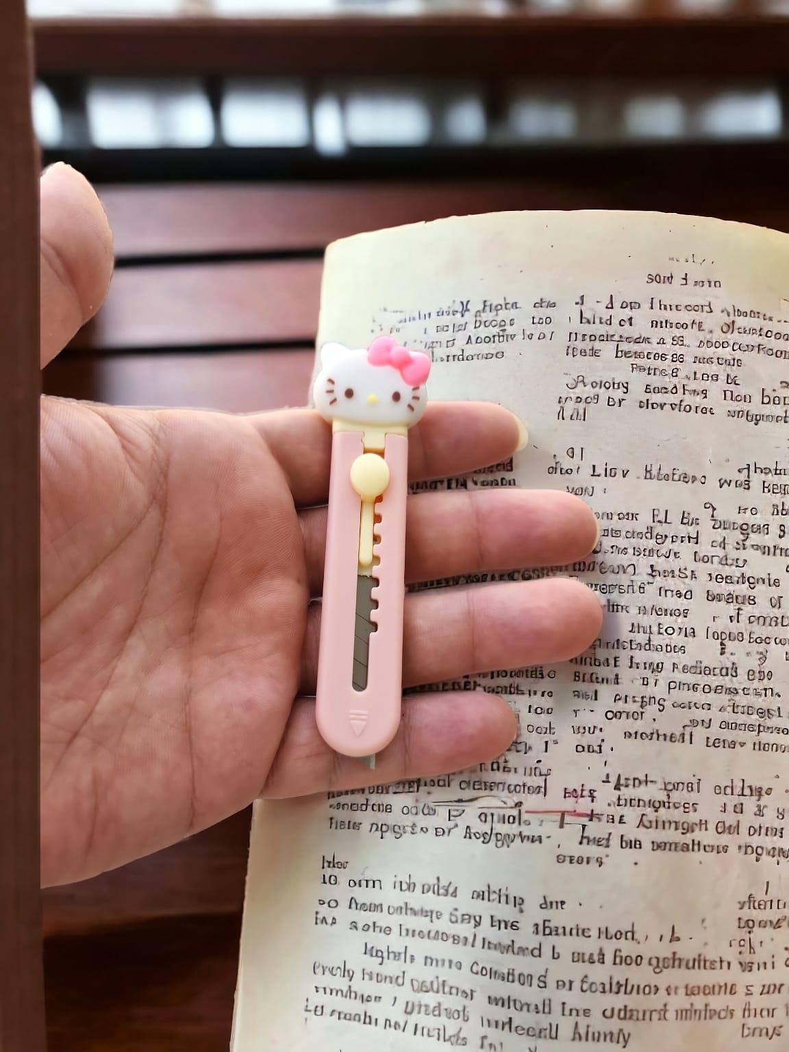 Harajuku Anime Hello Kitty Maket Bıçağı Seti