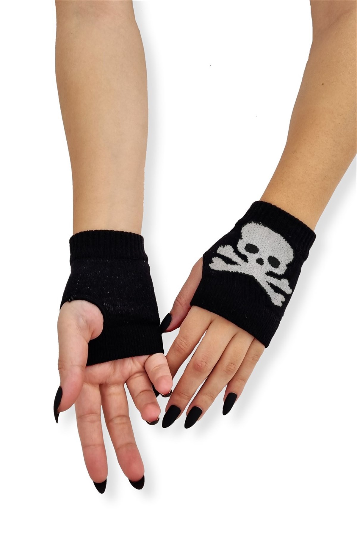 Harajuku Skull Kısa Eldiven
