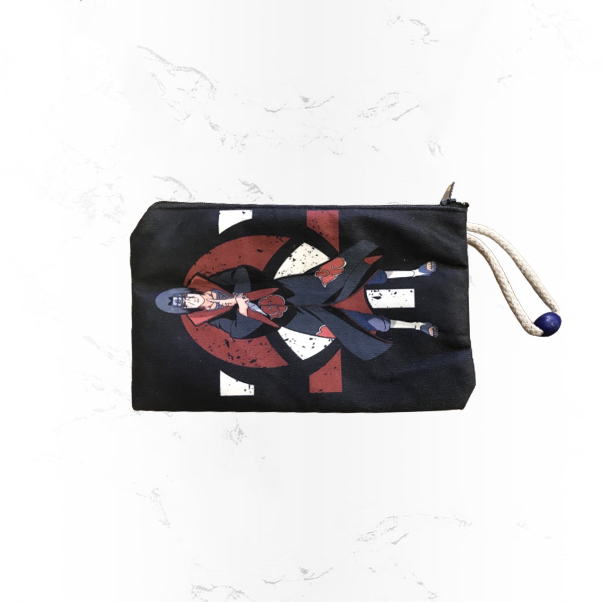 İpli Itachi Uchiha Bez Cüzdan Kalemlik