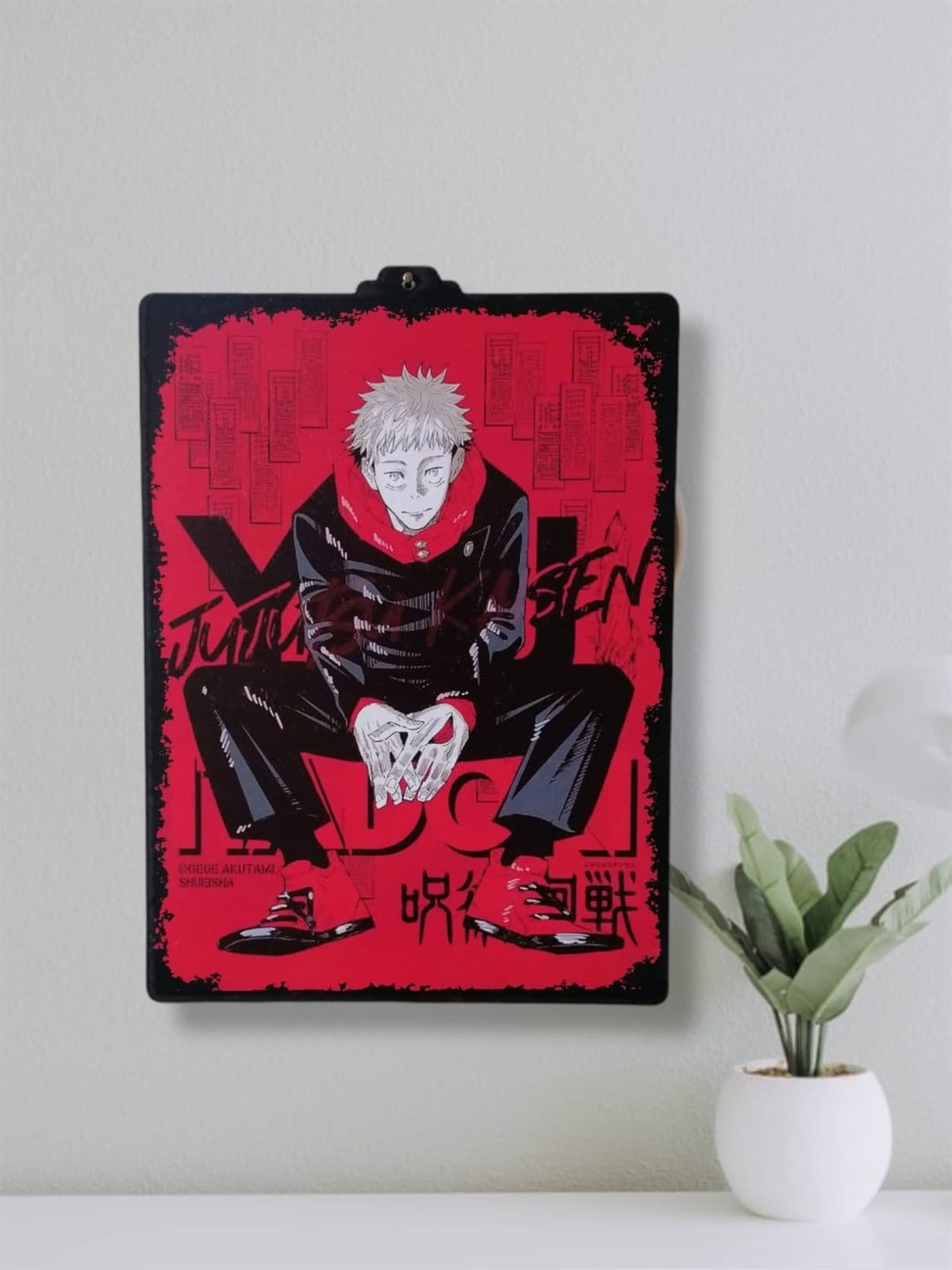 Jujutsu Kaisen Red Ahşap Çerçeve