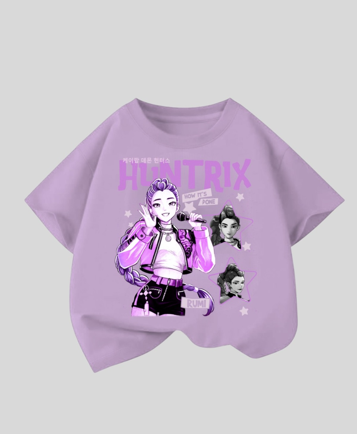 KPop Demon Hunterix Kids Design Unisex Oversize T-Shirt