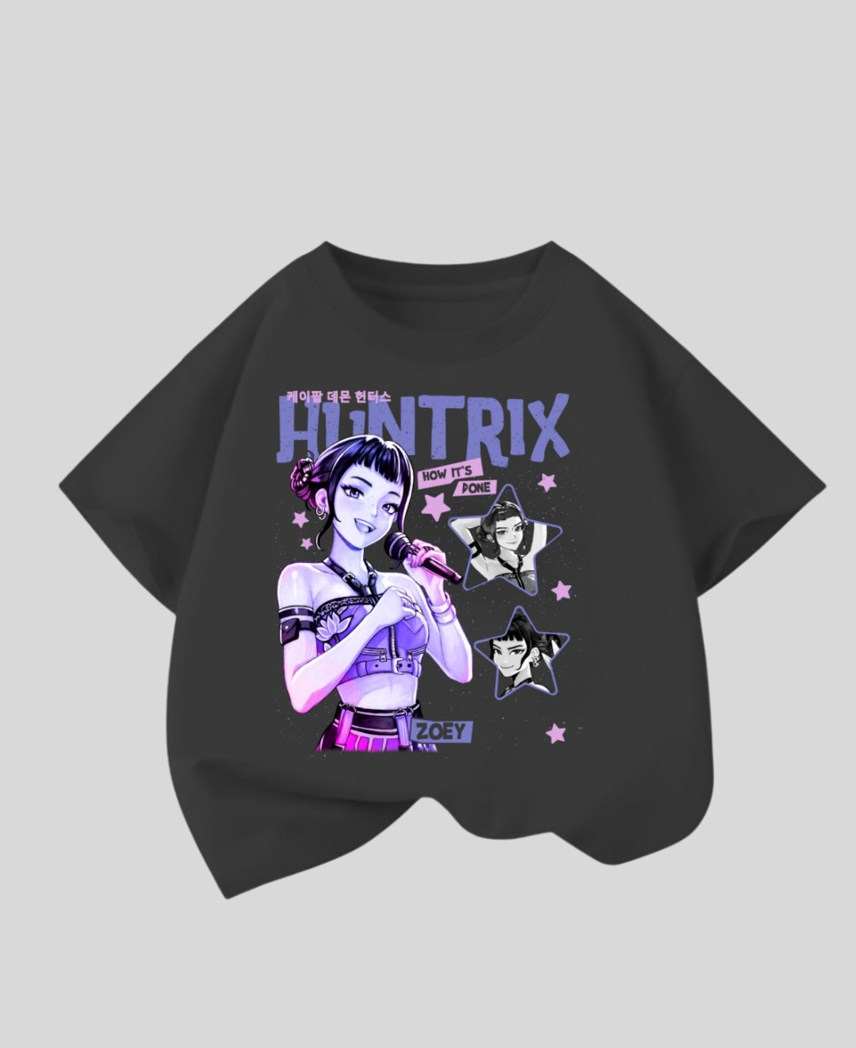 KPop Demon Hunterix Kids Design Unisex Oversize T-Shirt