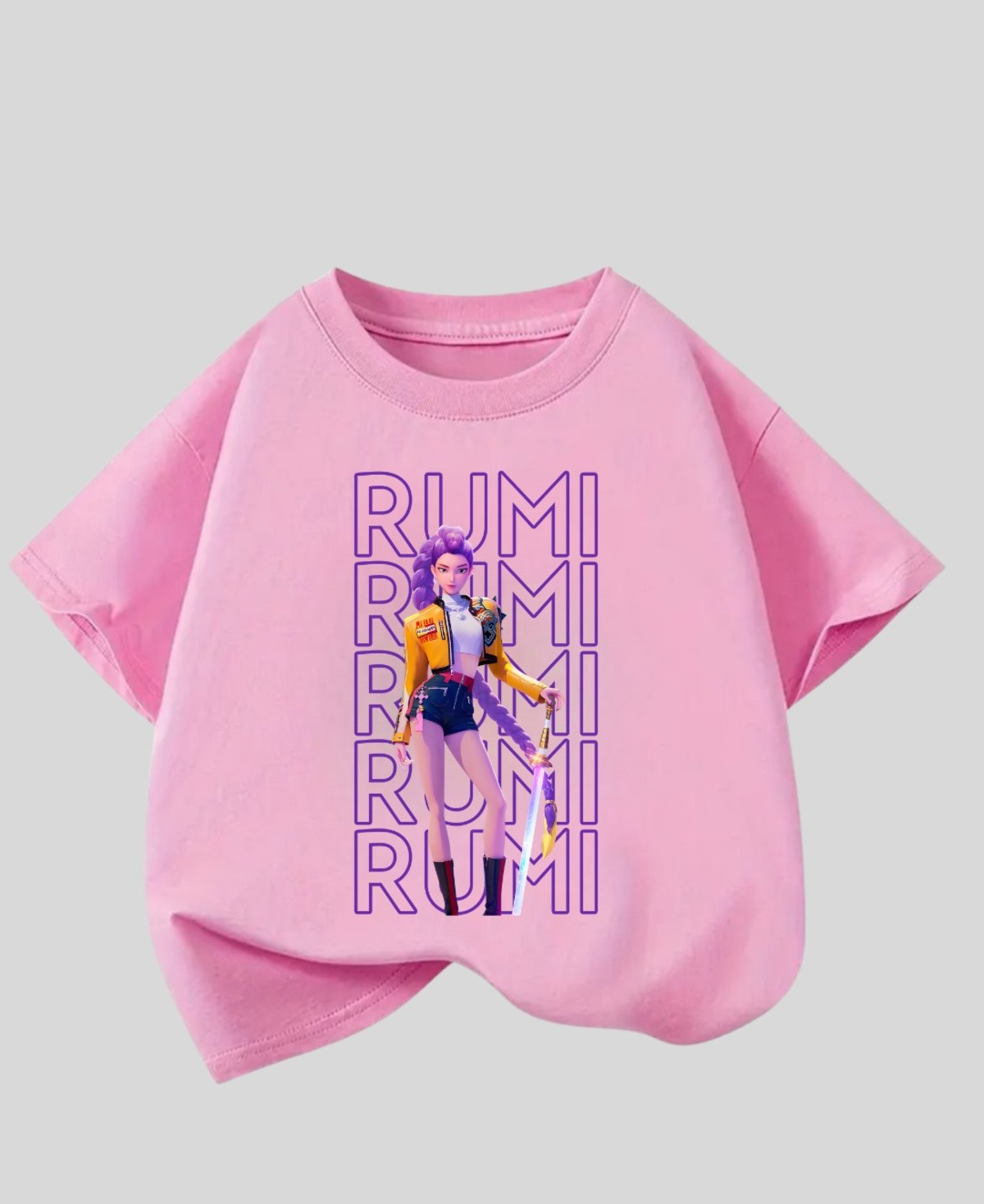 KPop Demon Hunterix Kids Design Unisex Oversize T-Shirt