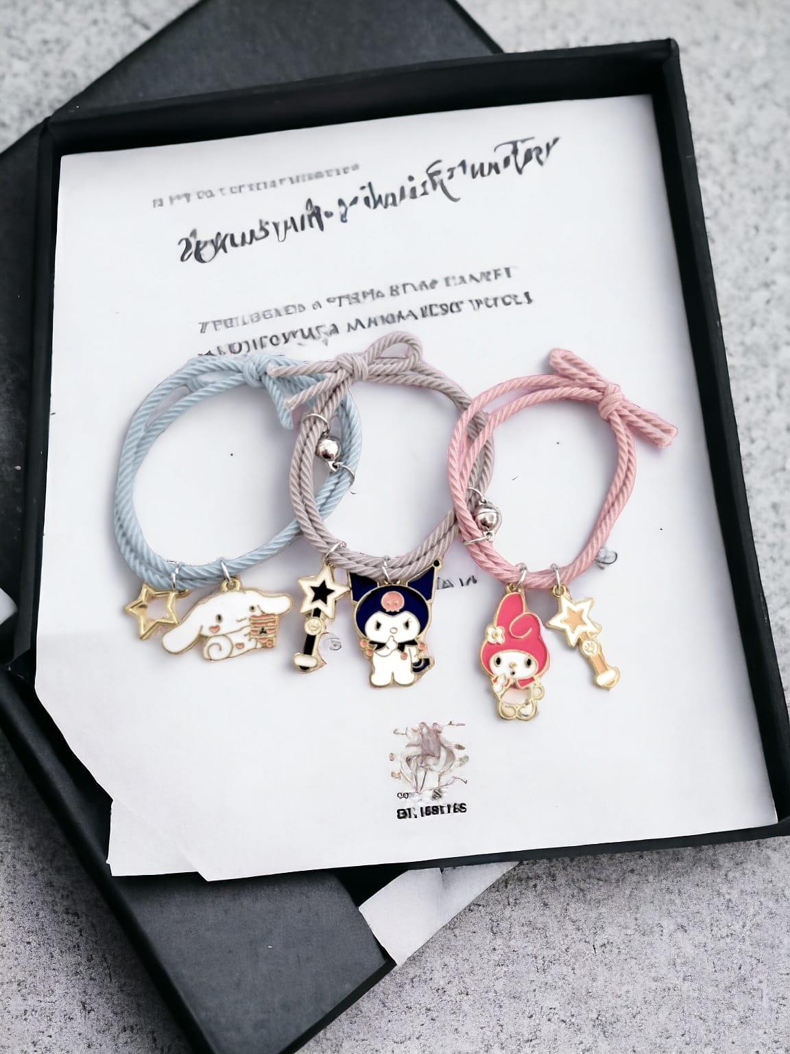 Kuromi Melody Cinnamoroll 3 lü Bileklik