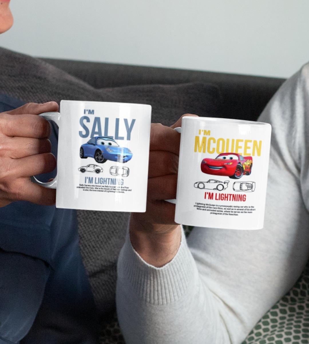 Mcqueen & Sally Beyaz  Kupa Bardak