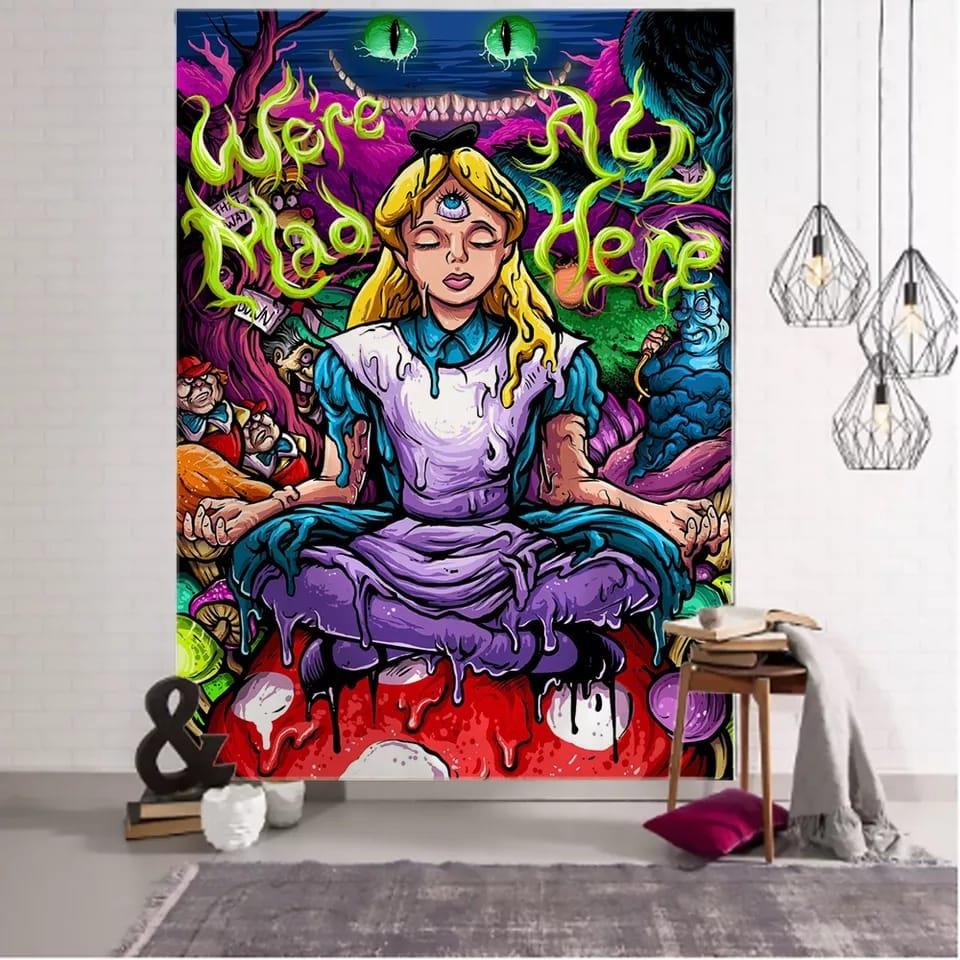 Meditation Girl Duvar Halısı