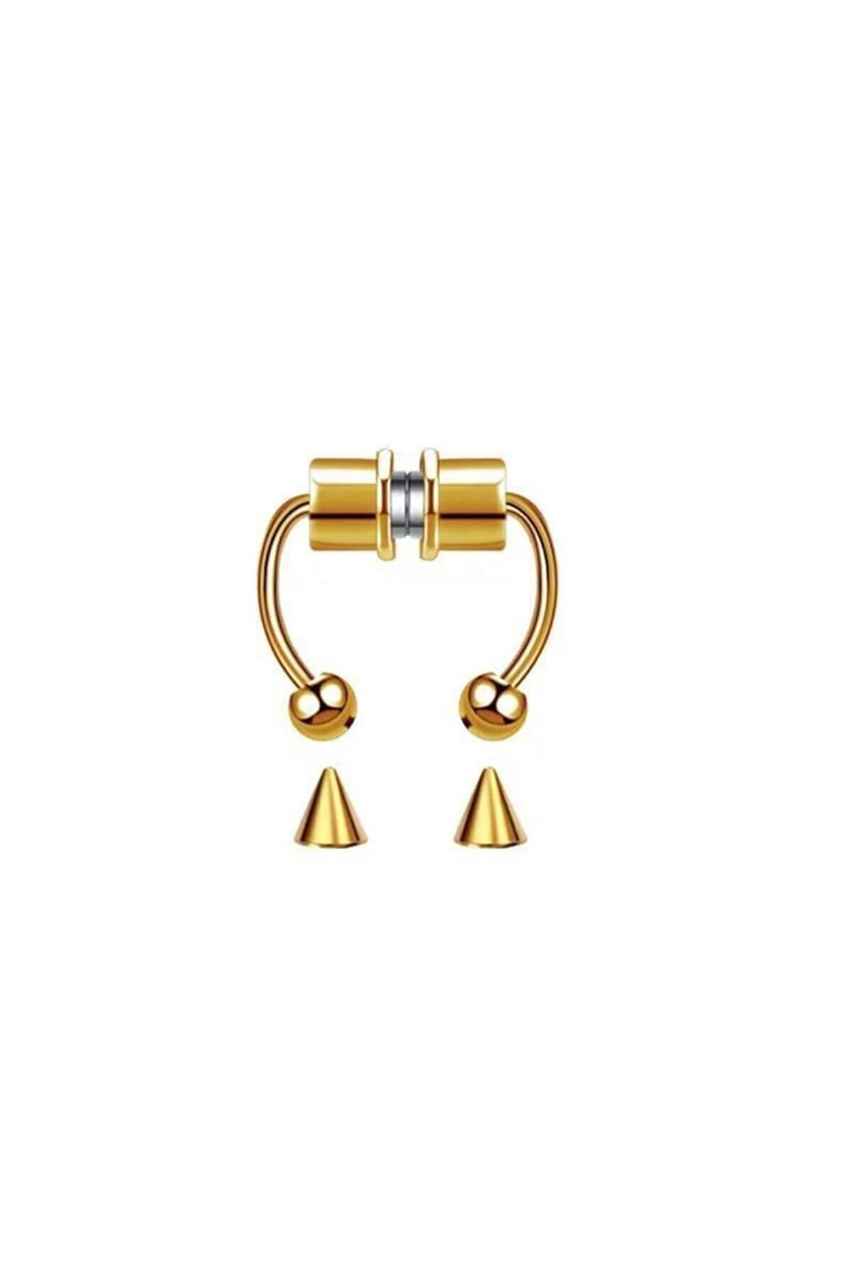 Mıknatıslı Gold Fake Septum Piercing