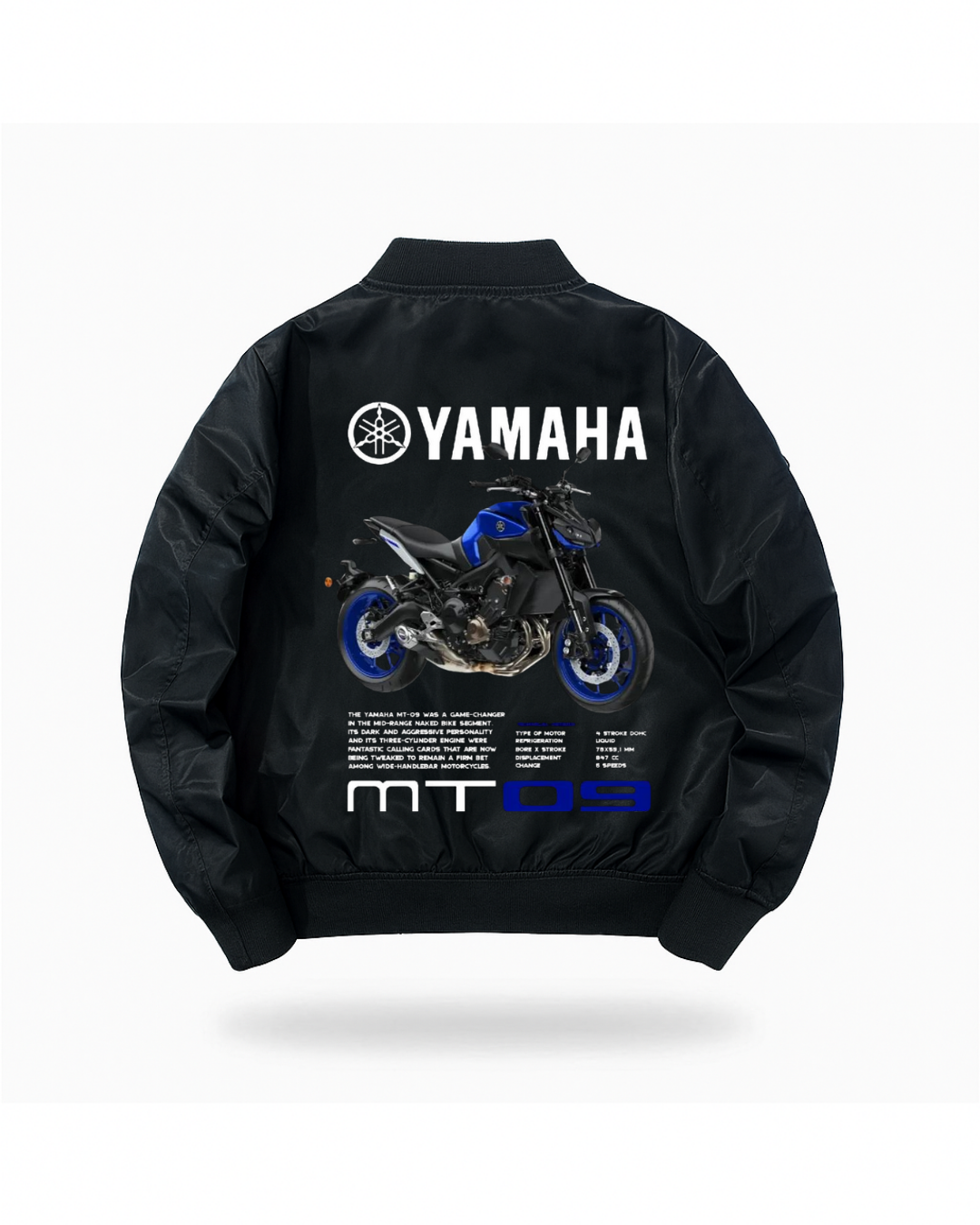 Motorbike Baskılı Unisex Bomber Ceket