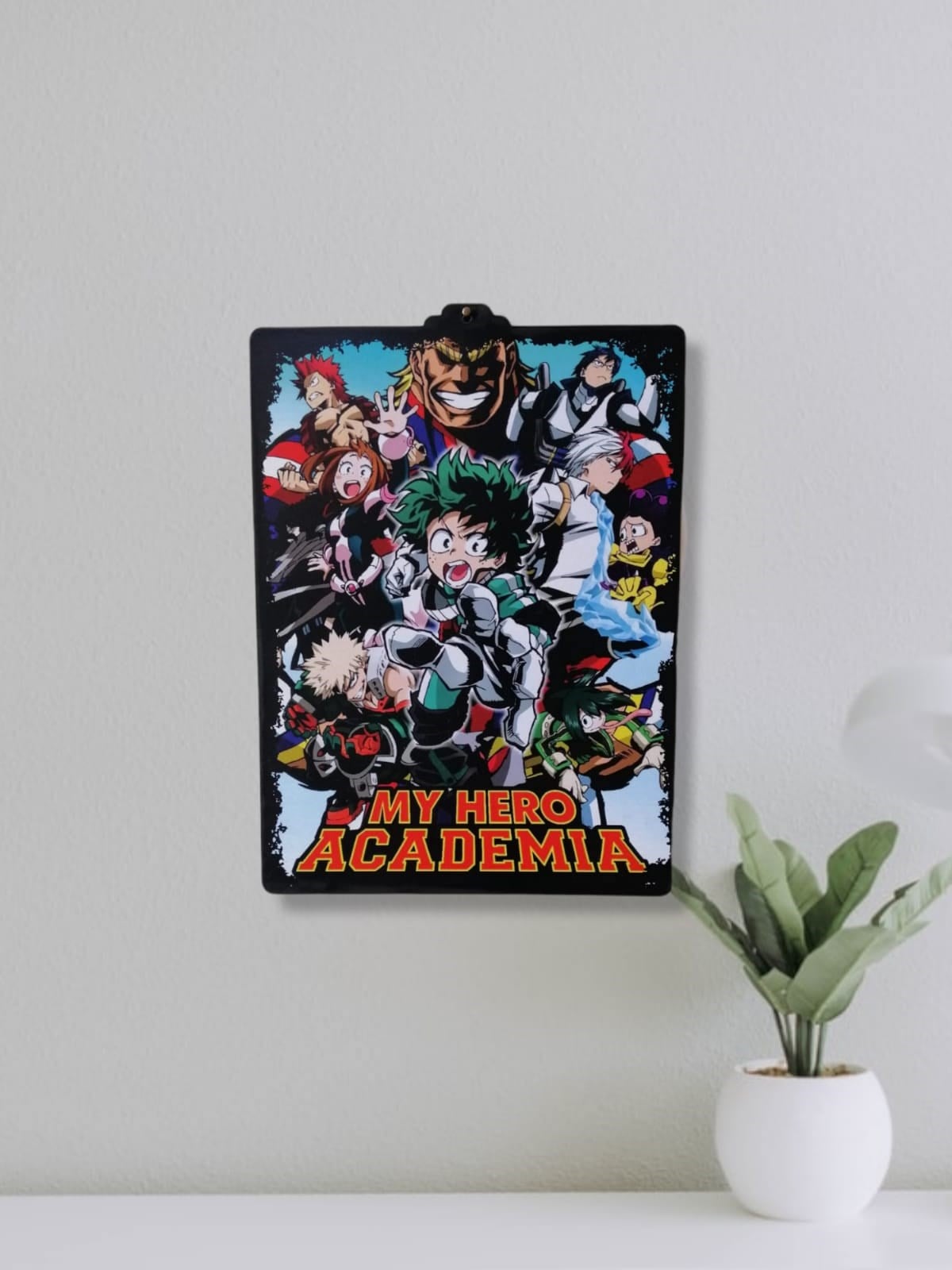 MY Hero Academia Group Collage Ahşap Çerçeve