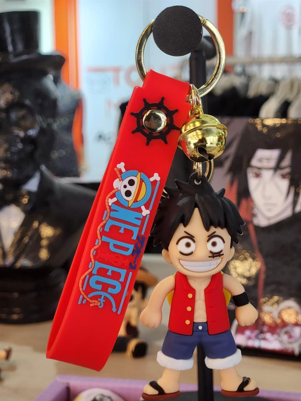 One Piece Figürlü Silikon Anahtarlık
