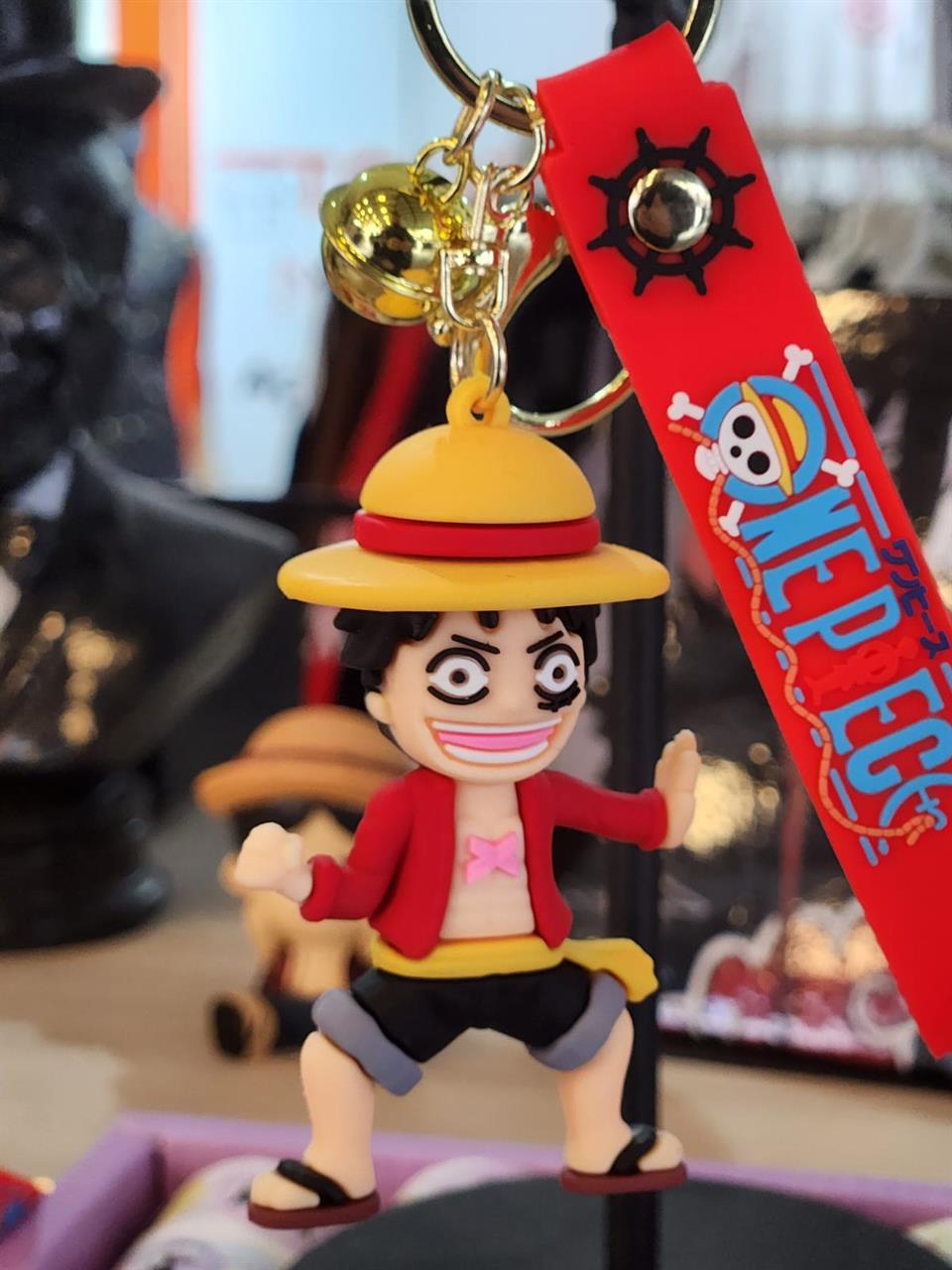 One Piece Figürlü Silikon Anahtarlık
