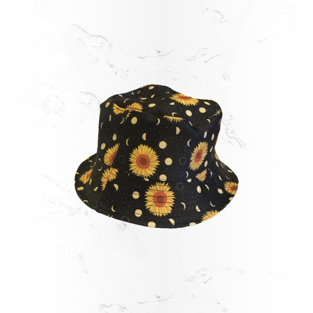 Papatya Baskılı Bucket Şapka