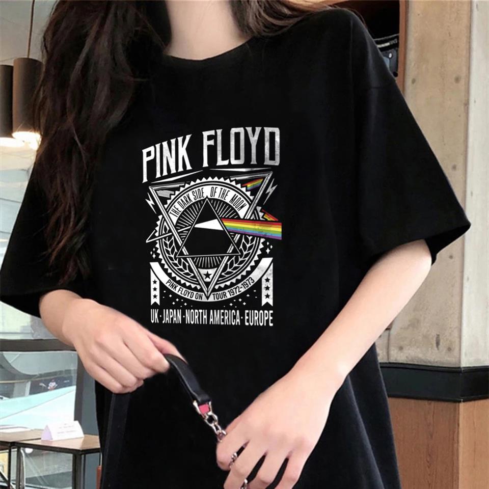Rock Serisi Pink Floyd Siyah Unisex Oversize T-shirt
