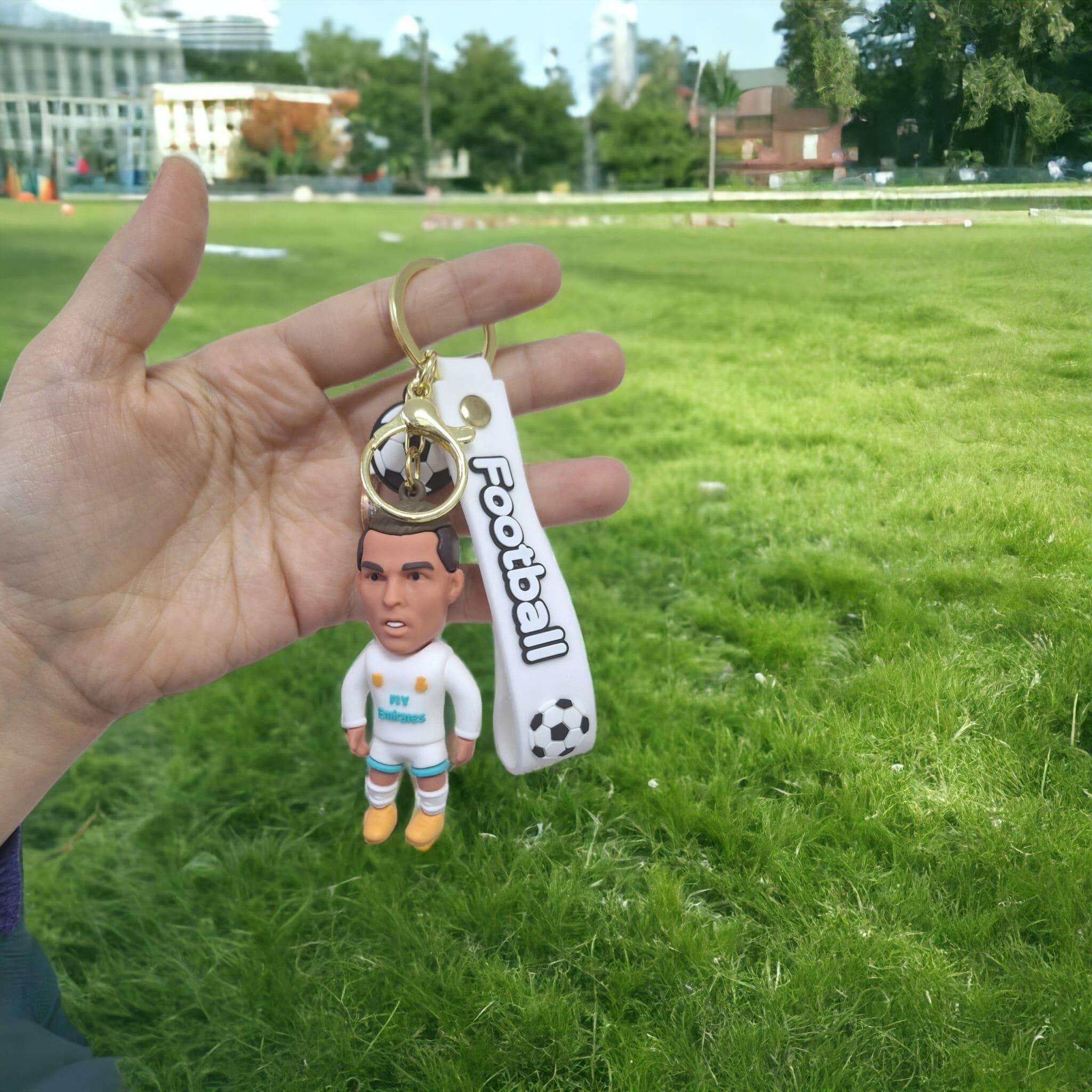 Ronaldo Figürlü Silikon Anahtarlık