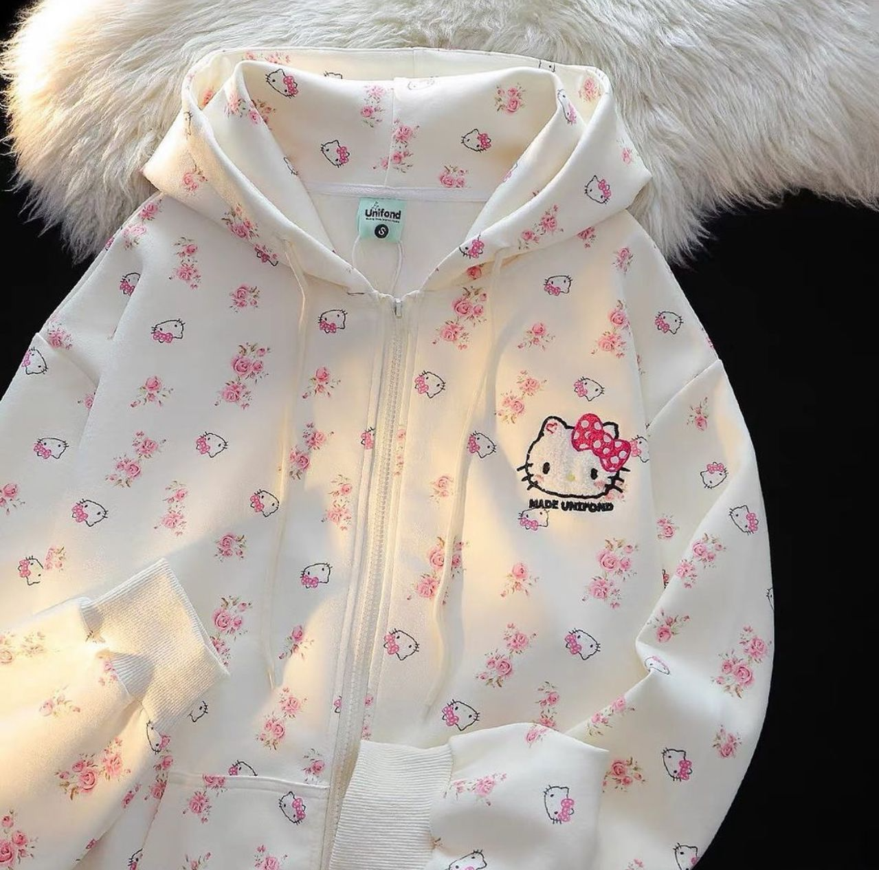 Sanrio Dijital Baskılı Nakış İşleme Hırka