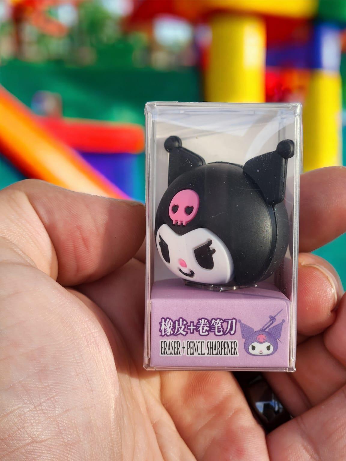 Sanrio Kuromi Siyah Silgili Kalemtraş