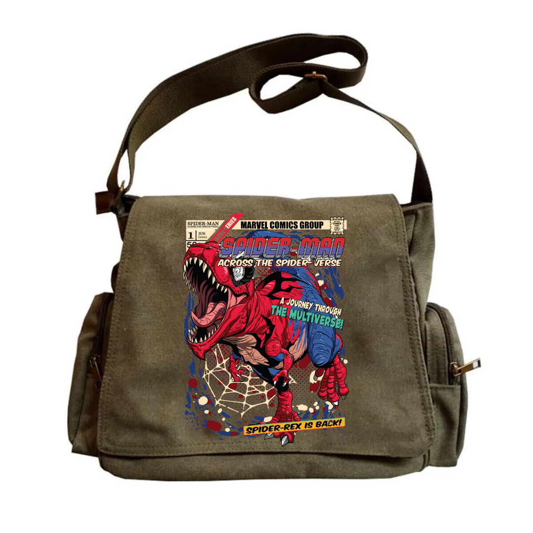 Spiderrex Unisex Yeşil Postacı Çantası
