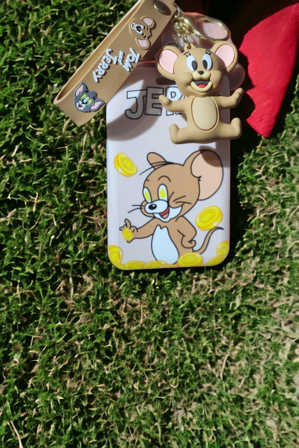 Tom & Jerry (Jerry) Figürlü Kartlı Silikon Anahtarlık