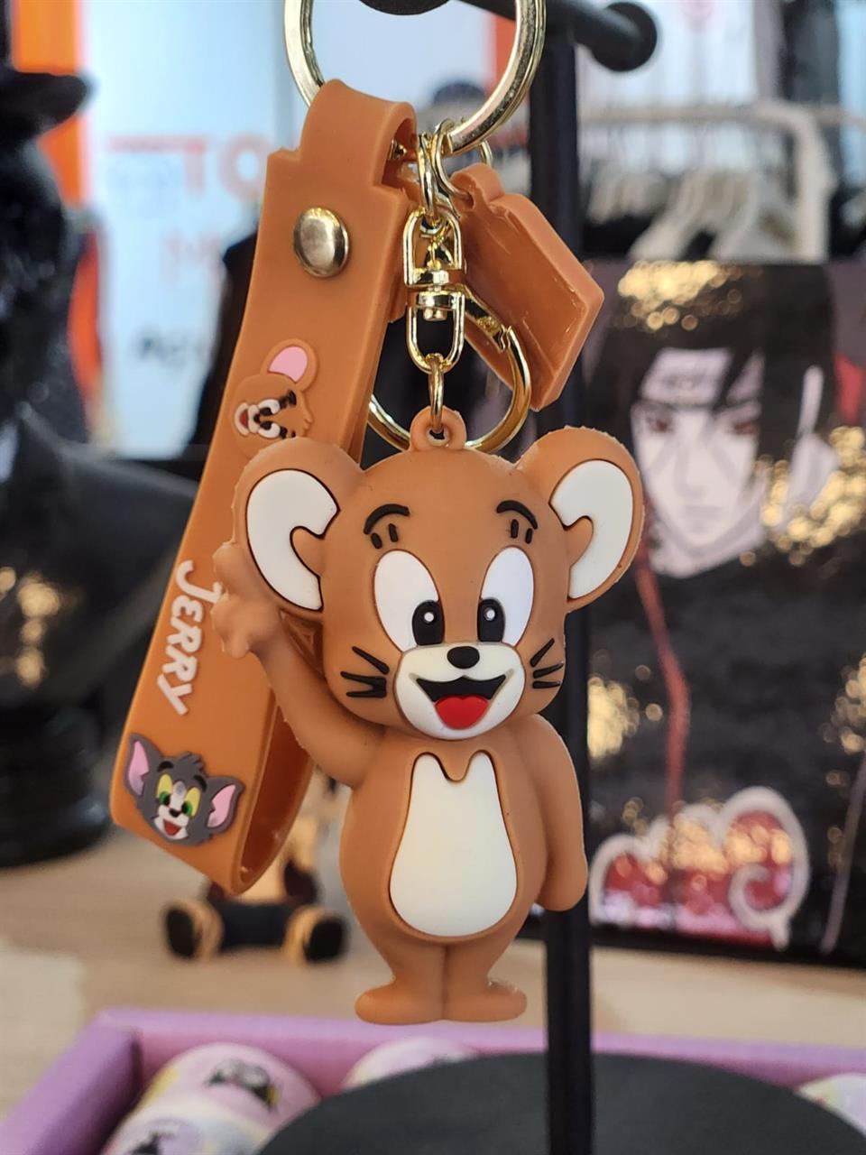 Tom&Jerry Figürlü Silikon Anahtarlık