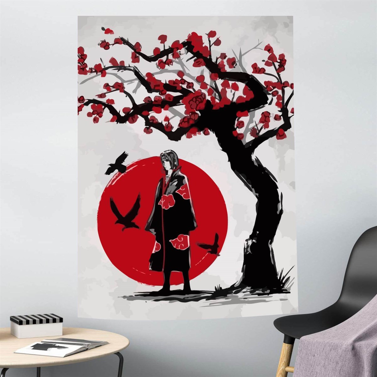 Touz 70 x 100 Cm Anime Naruto : İtachi Uchiha Duvar Halısı