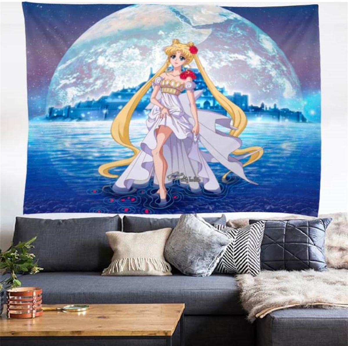 Touz 70 x 100 Cm Anime Sailor Moon - Moon Duvar Halısı