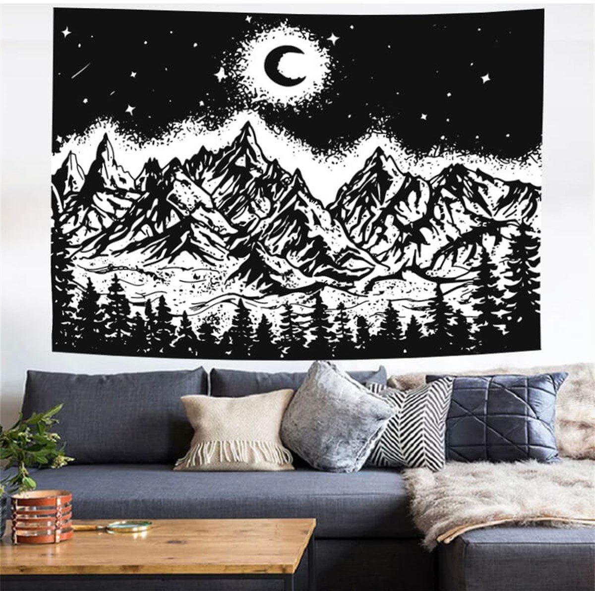 Touz 70 x 100 Cm Midnight Montage Duvar Halısı