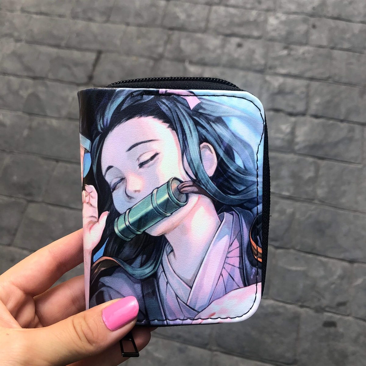 Touz Anime Demon Slayer Nezuko Kısa Cüzdan