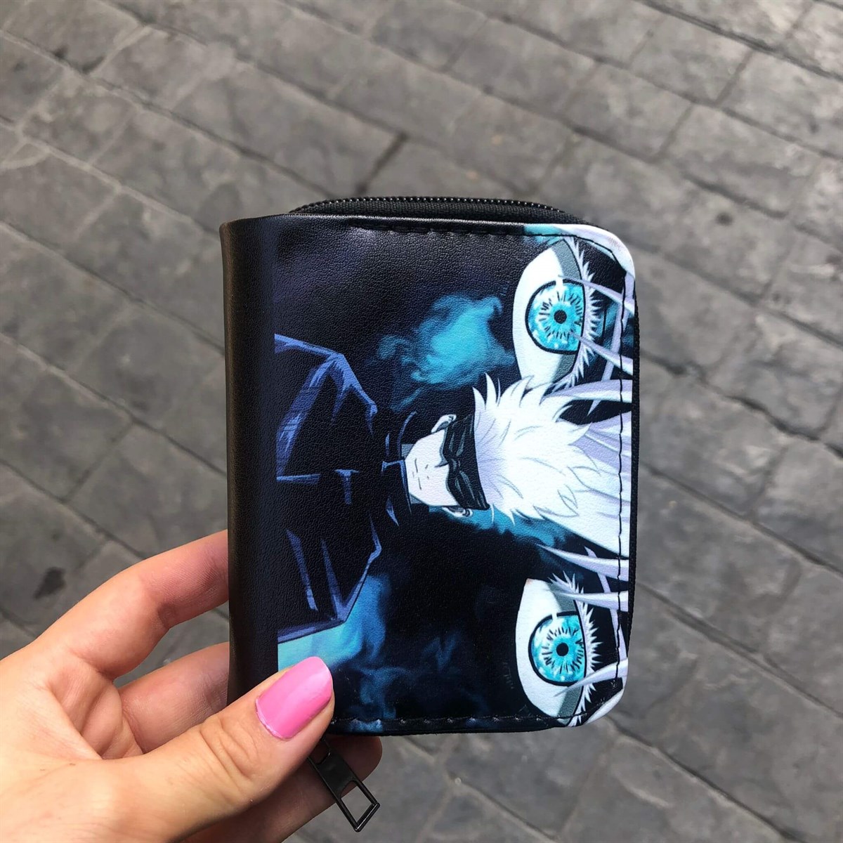 Touz Anime Jujutsu Kaisen Satoru Gojo Eyes Kısa Cüzdan