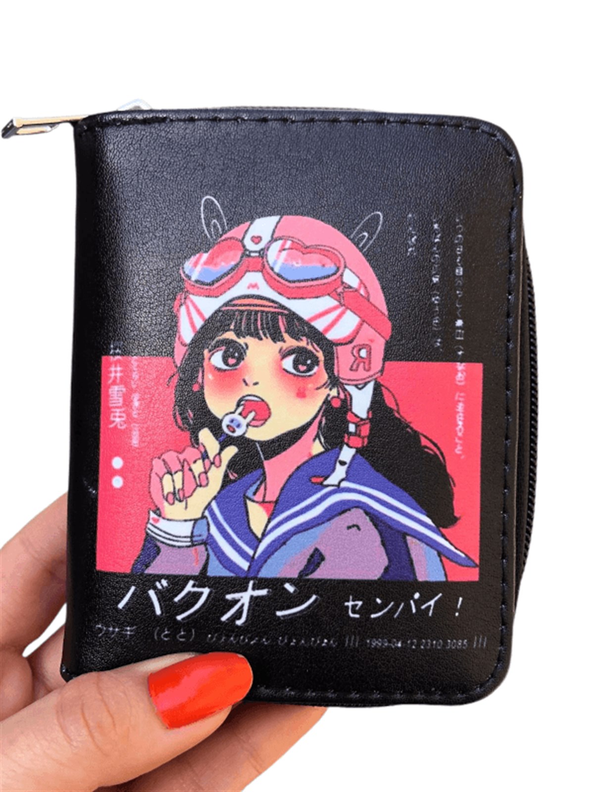 Touz Anime Lolipop Girl Kısa Cüzdan