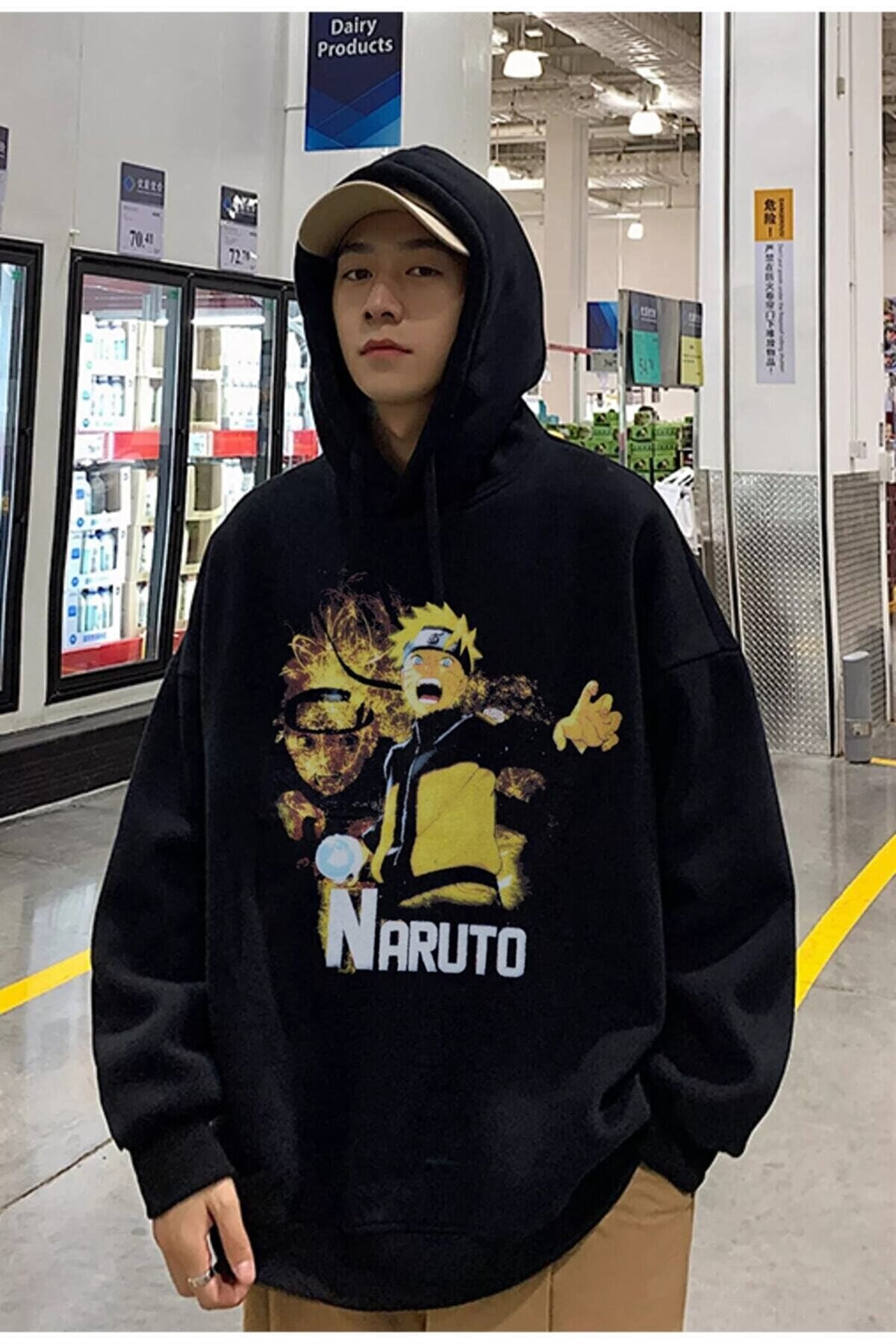 Touz Anime Naruto Kapüşonlu Hoodie