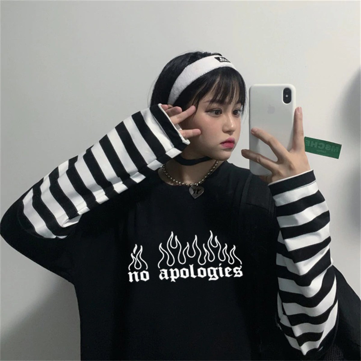 Touz Anime No Apologies Unisex Uzun Kollu T-Shirt
