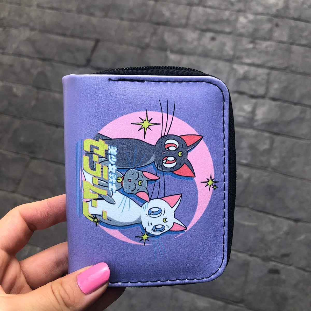 Touz Anime Sailor Moon Cats Kısa Cüzdan