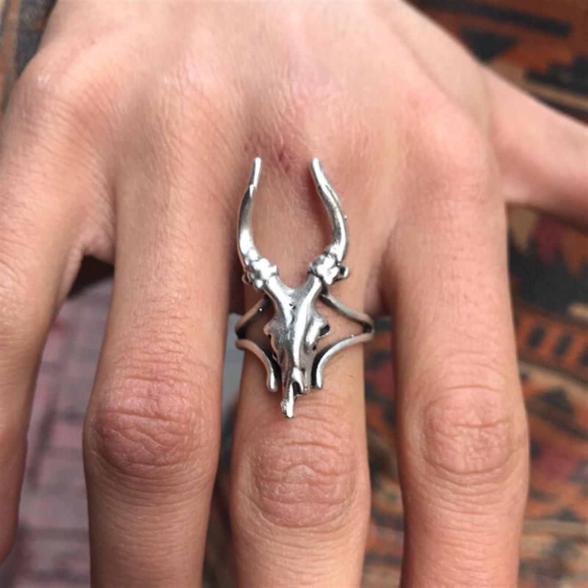 Touz Baphomet Ayarlanabilir Yüzük