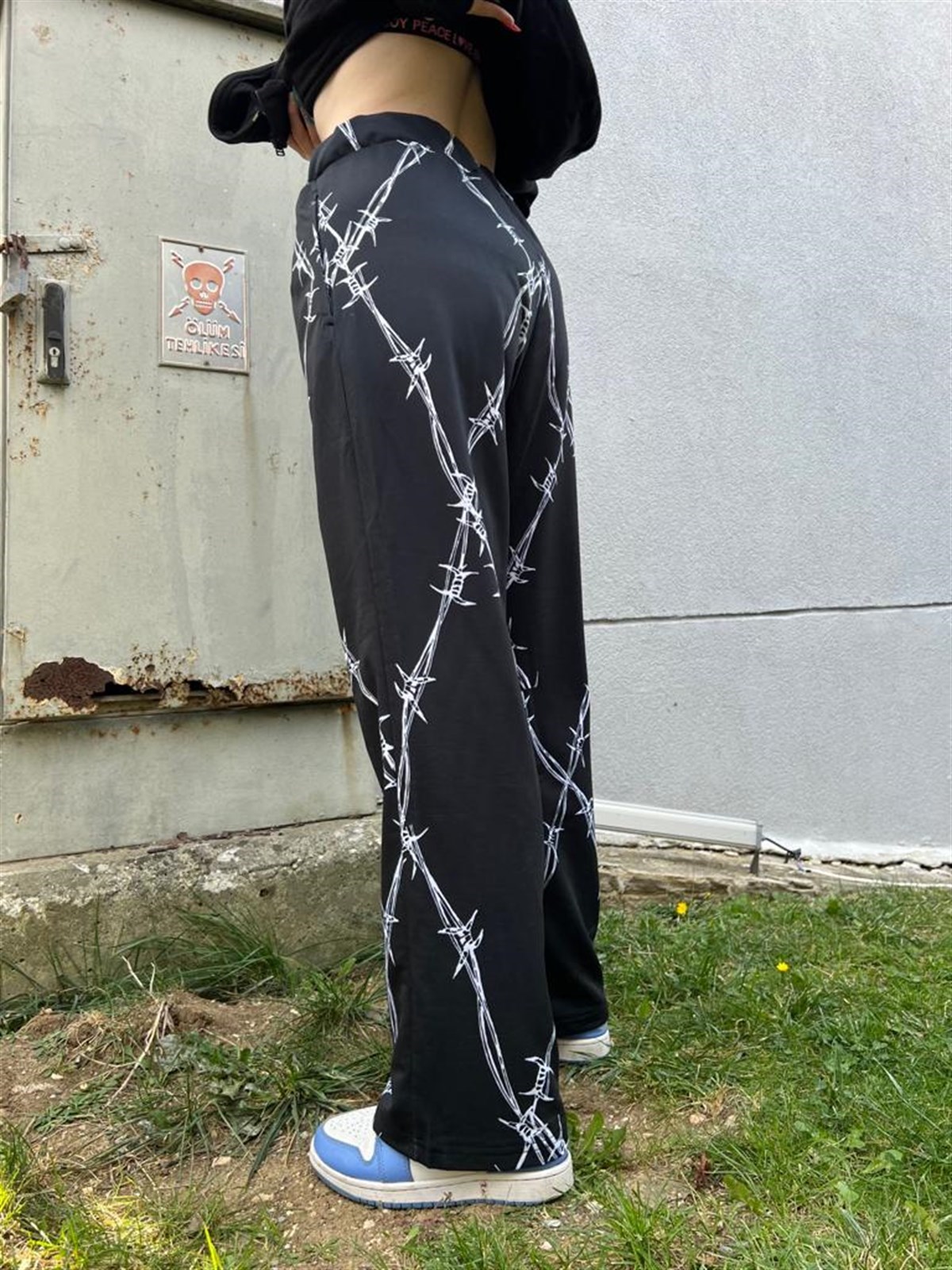 TOUZ BARBED WİRE PRINTED UNISEX EŞOFMAN