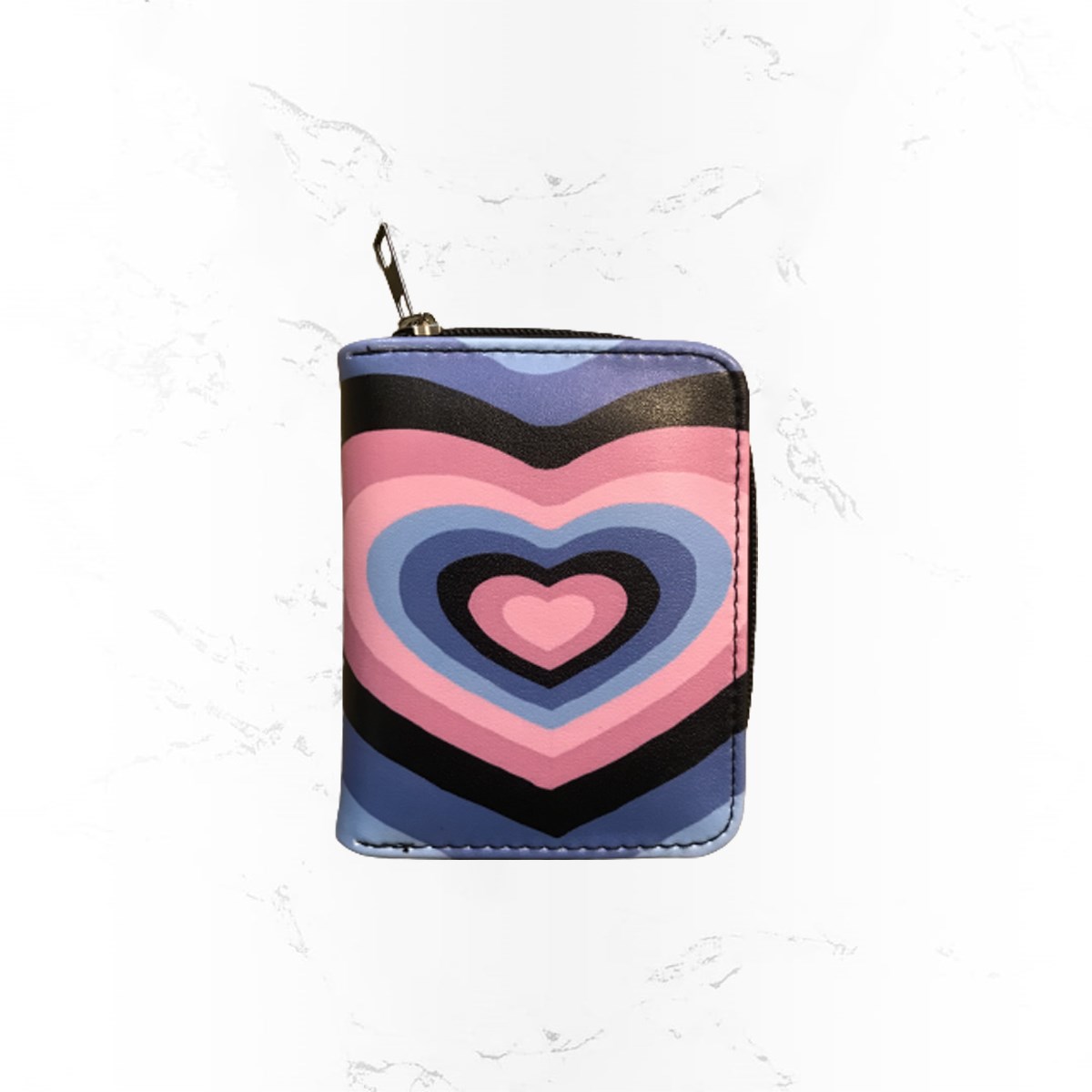 Touz Colorful Heart Kısa Cüzdan
