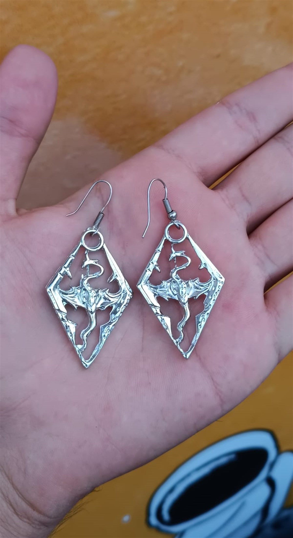 Touz Gothic Dragon Çift Küpe
